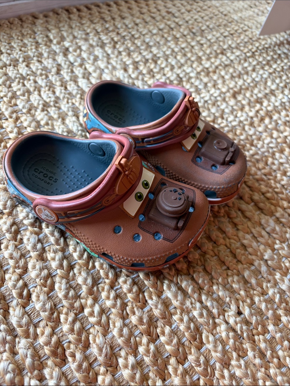 CROCS Kids Brown and Blue Character Clogs